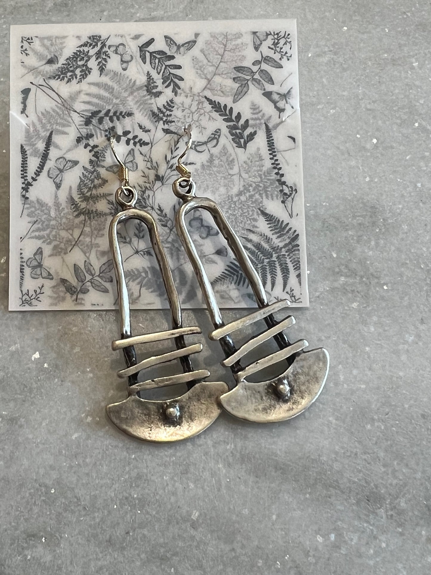 Silver Protective Eye Earrings